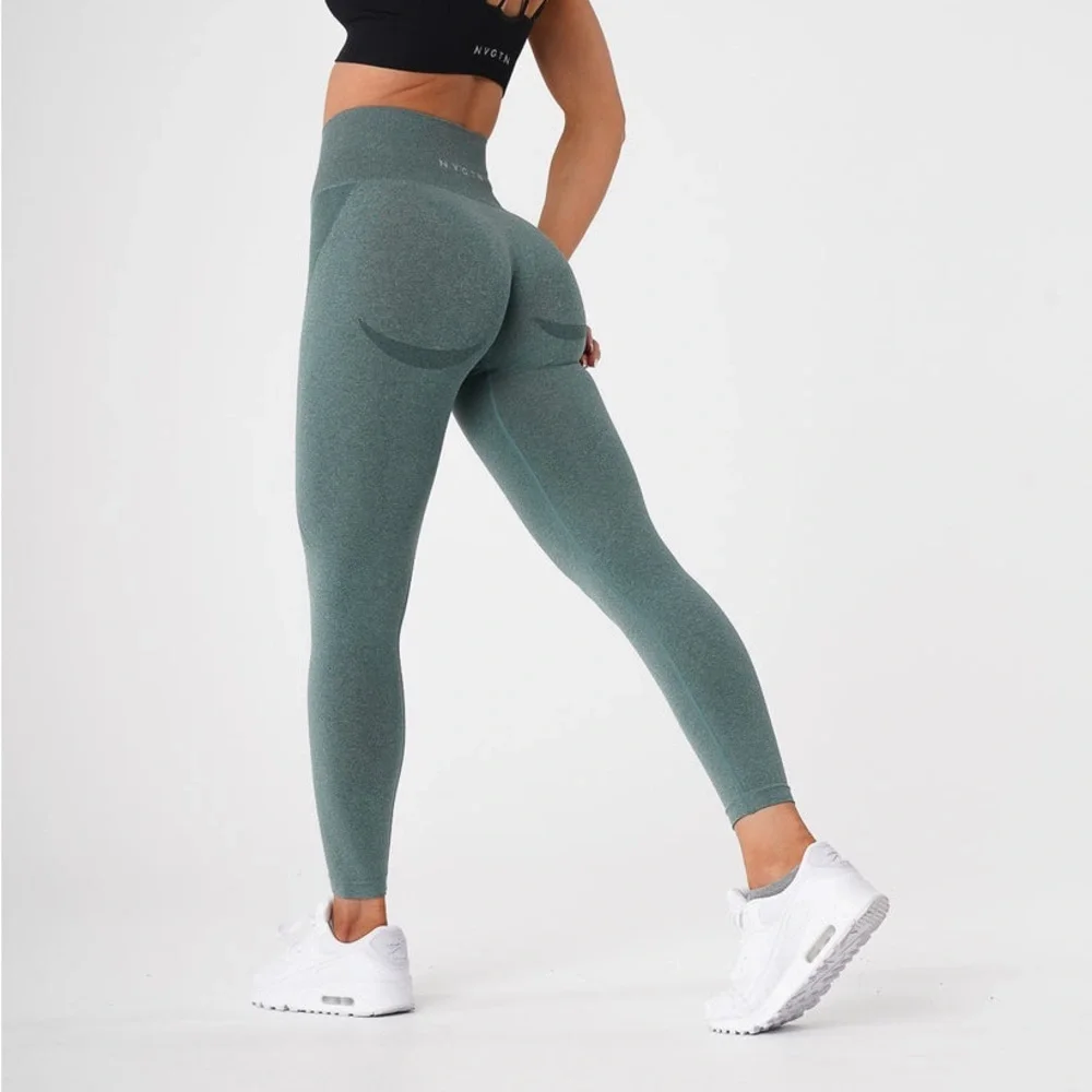 NVGTN Forest Green Seamless Leggings – Size Small - Picture 2 of 13
